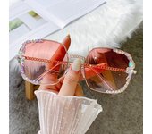 Nuevas gafas planas para mujer con incrustaciones de diamantes, gafas anti-azules, gafas para ordenador, juego de protección ocular para teléfono móvil
