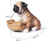 Small Labrador Dog Statue Tabletop Decoration Home Decor Sculpture Porch Key Storage Tray Ornaments Room Decor Art Birthday Gift