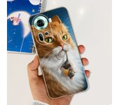 For Oppo Reno11 CPH2599 Case Reno8 T 4G CPH2599 Cover Soft TPU Clear Silicone Bumper Flower Women Fashion Coques Capa Reno 11 5G