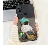 Case For Samsung Galaxy A10 A105F A10s A107F Soft Liquid Silicone Back Cover For Samsung M01s SM-M017F Funda Rabbit Cat Panda
