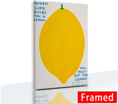 Framed Abstract Colorful Fruits Art Canvas Painting Lemon Banana Peach Posters Nordic Living Room Wall Aesthetic Pictures Decor