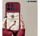 KEYSION Luxury Retro Flower Case for Xiaomi POCO F6 Pro Soft Silicone Shockproof Phone Back Cover for Xiaomi POCO F6 F6 Pro