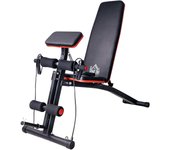 Banco de Mancuerna Plegable Inclinable Banco de Pesas Musculación Multifuncional para Entrenamiento Completo Máquina de Fitness Gimnasio Hogar