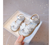Princess Girls Sandals with Bow-knot Kids Glitter with Sequined Rhinestone Open Toes Fashion Sweet Chic for Wedding Party Shoes