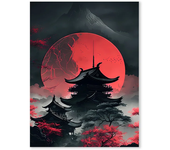 Retro Japan Anime Game Samurai Posters Prints Pictures Portrait Bushido Canvas Painting for Living Room Wall Art Home Decor