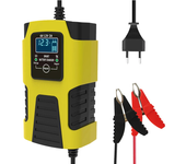 Cargador de batería Universal para motocicleta, GEL de plomo-ácido, AGM, húmedo, calcio, ciclo profundo, reparación de pulso