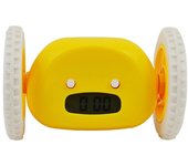Creative Magical Moving Whee Alarm Clock Silent Unique Running Wheel Clock Lazy Alarm Clock Bedroom