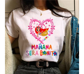 Tomorrow Sera Nice Karol g Tee women comic Y2K streetwear top female 2000s harajuku anime clothing