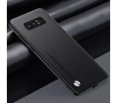 Lujo pu funda de cuero para Samsung Galaxy note 8 contraportada mate silicona protección completa caja del teléfono para Samsung