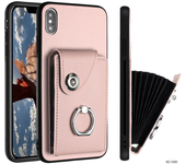 Carcasa Ligera De Bolsa De Tarjetas De Lujo Para Apple iPhone X XS XR Max Carcasa De Anillo De Anillo