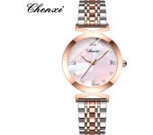 Nuevo reloj de cuarzo fritillario para mujer Haoshi Gold Solid Steel Belt Reloj para mujer