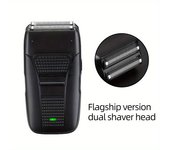 Rechargeable Dual Head Shaver For Men - Electric Foil And Bald Shavers With Precision Blades For A Smooth And Comfortable Shave