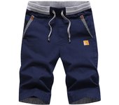 Pantalones casuales de verano de algodón puro, pantalones cortos deportivos de secado rápido para hombres, pantalones de