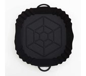 1PC Silicone Air Fryer Oven Mold  Tray Pizza Fried Chicken Basket Round Square Reusable Pan er Accessories