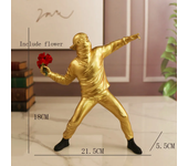 Resin statue still Chinese statue, bomber sculpture Home decoration accessories Modern decorative statue collection