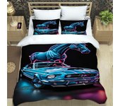 3D M-Mustang car logo Bedding Sets exquisite bed supplies set duvet cover bed comforter set bedding set luxury birthday gift