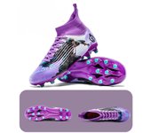 Zapatos de Fútbol de Alta parte Superior de la Juventud AG Spikes Estudiante Zapatillas de Deporte al Aire Libre