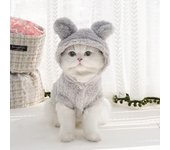 Cat Bunny Ears Costume Cute Dog Kitten Hoodies Sweater Rabbit Ears Puppy Pet Apparel