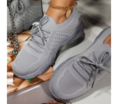 Women Sneakers Casual Shoes Comfortable Mesh Lace-Up Ladies Sport Shoes Wedges Chunky Women's Shoes Females Sneakers