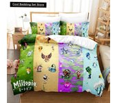 3D Print Game Miitopia Bedding Set Duvet Cover Bed Set Quilt Cover Pillowcase Comforter king Queen Size Boys Adult Bedding Set