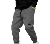 Pantalones deportivos para hombre con cordón en la cintura y estampado gráfico y bolsillo