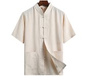 Men's Chinese style clothing Men Chinese Hanfu Kung Fu Shirt
