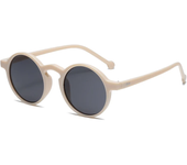 Gafas de sol redondas pequeñas para mujer, gafas de sol marrones de diseñador de marca Vintage, gafas de sol con montura redonda y remaches para mujer UV400
