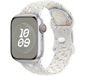 Applicable to Sports Strap Watch Ultra 2 49mm 45mm 44mm 42mm 38mm Colorful Particle Rubber Band for IWatch 9 8 7 6 5 SE