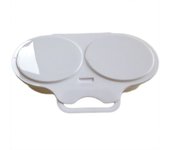 Double Cup Microwave Egg Poacher Portable Nonstick with Lid Egg Cooker Steamer PP Poached Egg Maker Kitchen