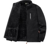 Autumn Winter New Thick Fleece Warm Jacket Men Fashion Windbreak Stand Collar Coat Men Classic Casual Soft Shell Jacket Men