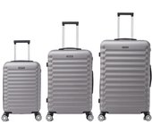 Conjunto de Maletas de Viaje Elegantes Carcasa Ligera de ABS, Cerradura Numérica, 4 Ruedas Giratorias 360 ° , Asa Telescópica de Aluminio Juego de Maletas Set Trolley Maleta Cabina ( 6990 M001 8008 6020 D7)