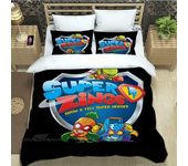 Cute cartoon Super Zings Bedding Sets exquisite bed supplies set duvet cover comforter set bedding set luxury Birthday Gift