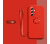 Funda magnética de silicona líquida para Samsung A55 5G A35 A15 A25 A54 A14 A34 A24 A53 A52 A13 A16 A26 A36 A56 cubierta de teléfono con soporte de anillo