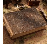 Cuaderno de cuero,Libretas, diario de oficina vintage con papel grueso de 120 g, 200 hojas 400 páginas