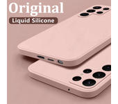 Case For Samsung Galaxy S24 S23 S22 Ultra S21 S24 FE S21 A55 A53 A52S A54 Shockproof Quadrate Liquid Silicone Phone Cover Coque