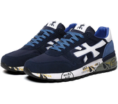 Zapatillas Deportivas Casuales PREMIATA Para Hombre Zapatillas Para Correr Transpirables de Moda en Azul y Blanco Zapatillas Deportivas Para Hombre