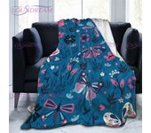 Cute Little Animals Warm Printed Throw Blanket Cute Pet Super Soft Micro Fleece Bed Lightweight Decorative Couch Sofa Travel