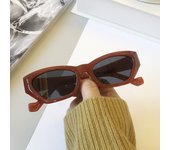 Gafas de sol de montura pequeña personalizadas gafas de sol de ojo de gato de moda para mujer gafas versátiles retro