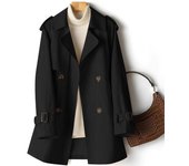 autumn fashion Women's windbreaker jacket turn down collars coats