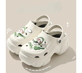 7CM Summer Clogs Outdoor Waterproof Platform Women Slippers Beach Slides Massage Beard Black Designer Sandals