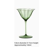 Vintage Green  Wine Goblet Champagne tail Martini Glass Home Drinking Utensils Crystal Cup