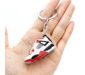 3D Mini 3D Sports Shoes Keychain Basketball Shoes Keychain Finger Skateboard Accessories Men's and Women's Trendy Pendant