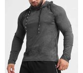 Novedades hombre manga larga sudaderas con capucha ropa de fitness casual hombre sudaderas deportivas camisetas