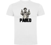 Camiseta Blanca Pablo Escobar Narcos para Hombre 100% Algodón  T-Shirt TV-Serie Fans