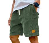 Novedad de verano para hombre, pantalones cortos de pana, pantalones cortos holgados con bordado de logotipo, pantalones cortos informales para hombre, pantalones cortos deportivos con cintura elástica