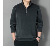 Derong men's sportswear, half zip sweater, suitable for autumn and winter