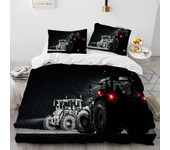 3D Car Tractor Truck Series Comforter Bedding Set,Duvet Cover Bed Set Quilt Cover Pillowcase,King Queen Size Bedding Set Kids 3D