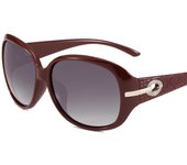 Moda nuevas gafas de sol polarizadas gafas de sol de dos colores ultravioleta con marco grande clásico retro para mujer