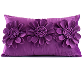 Luxury 3D Floral Embroidery Cushion Cover Dutch Velvet 30X50/45X45CM Pillow Cover Sofa Couch Sunflower Waist Pillows Decor Home