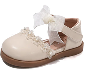 2025 Spring New Children Princess Leather Shoes for Girls Fashion Korean Style Elegant Soft Bottom Anti-slippery Dress Shoes